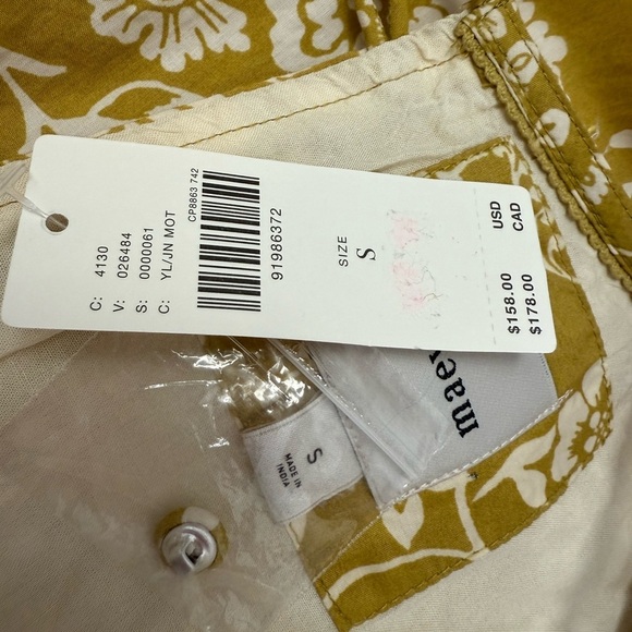 Mauve Yellow Floral Mini‎ Dress - Picture 5 of 11